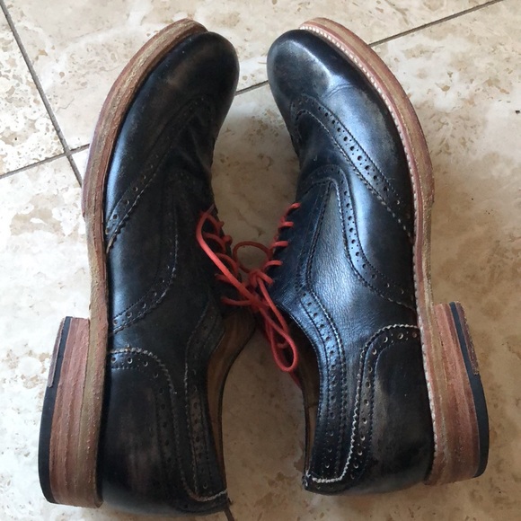 BED STU Handcrafted bench made Cobbler Series genuine leather shoes. - Picture 5 of 8